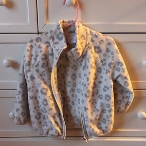 Cozy Gray Leopard Print Kids Jacket